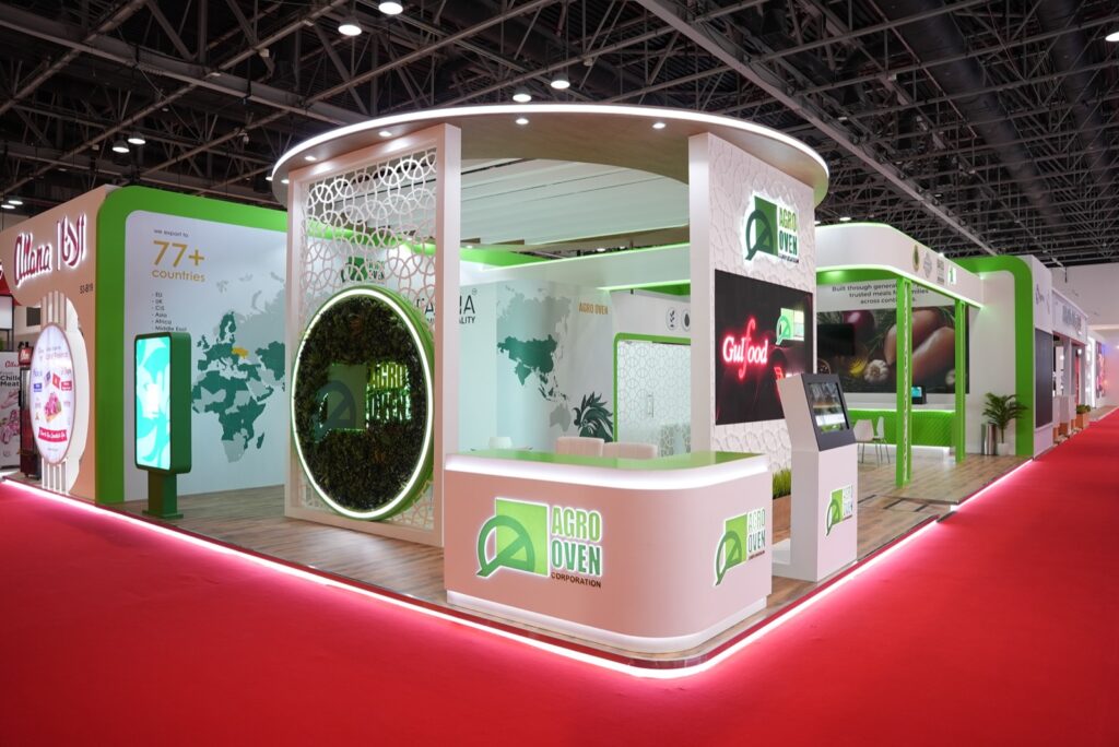 ZVEN-built Agro Oven exhibition stand at Gulfood 2026, Dubai